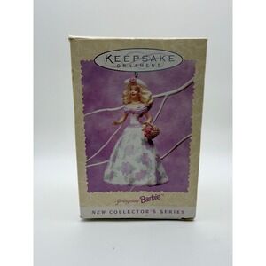 Hallmark Keepsake Ornament 1995 Springtime Barbie New‎ Collector's Series